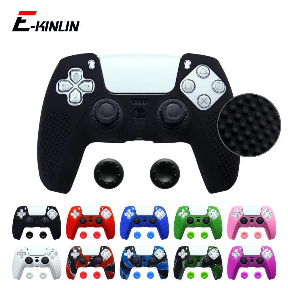 Capa Protetora Antiderrapante Para O Controlador De Joystick De Silicone Macio Sony Playstation DualSense Dualshock 5 PS5