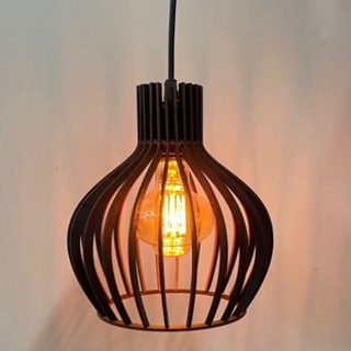 Lustre Luminária De Teto para Sala de Jantar Balcão Estilo Rústico 1 metro de fio Preto - 1ppp em Oferta na Shopee