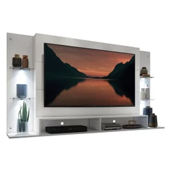 Painel com 4 Leds para TV até 60" Multimóveis Vegas FG3396 Branco