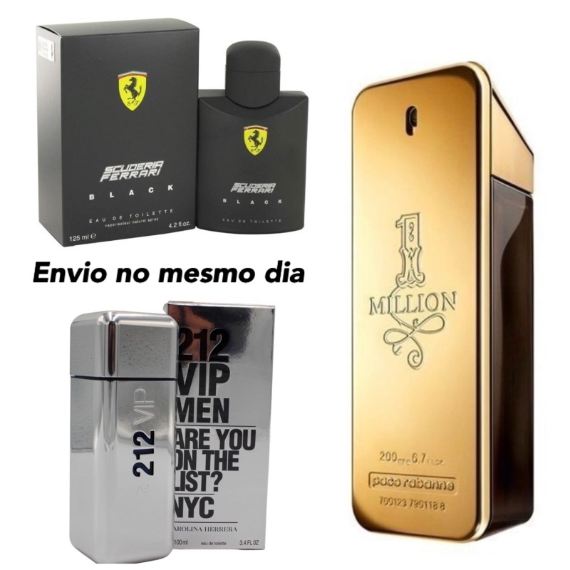 kit de 3 perfumes masculinos 100ml cada Desconto no Preço