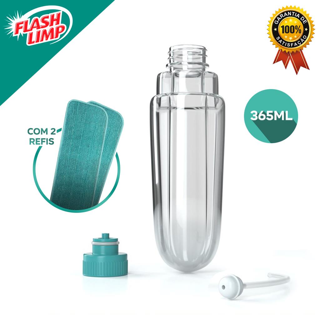 Dispenser 365ml Para Mop Spray Fit + 2 Refis Mop Spray FLASH LIMP em Oferta na Shopee