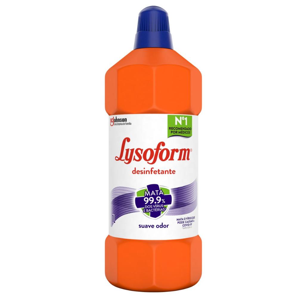 Desinfetante Bruto Lysoform Uso Geral Suave Odor 1l - Home & Living