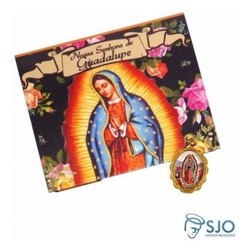 Kit Cartões com Medalha da Nossa Senhora de Guadalupe