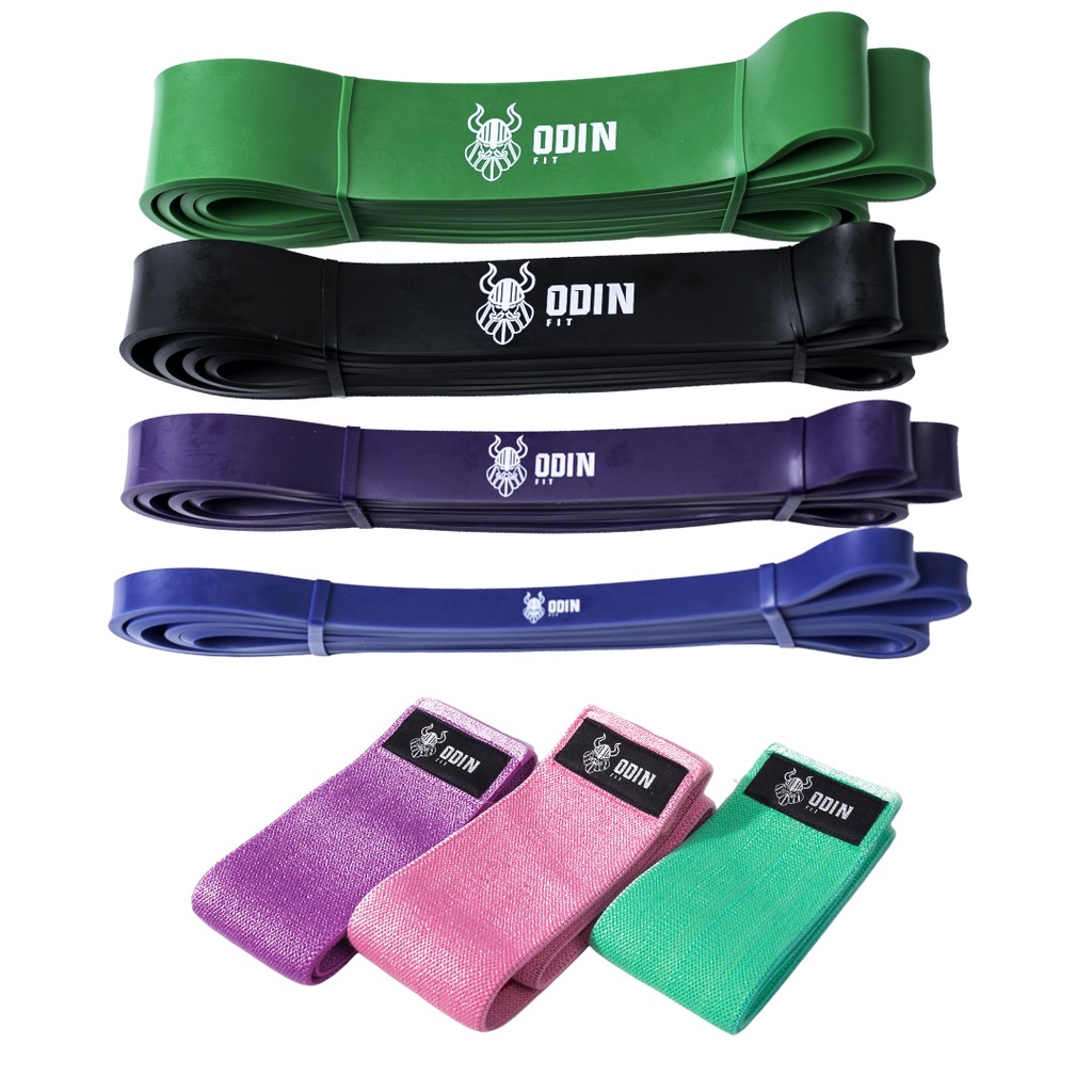 Kit Super Band Hip Band Elástico Treino Extensor Odin Fit em Oferta na Shopee
