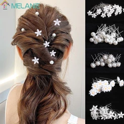 20Pcs/Conjunto Noiva Cristal Pérola De Para Casamento Grampo De Cabelo Em U/Ferramentas Elegantes Estilos Senhoras/Acessórios De Moda INS Feminina