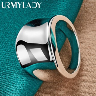 URMYLADY 925 Prata Esterlina Estrela Lisa 6-10 # Anel Para Mulheres Noivado Moda Charme Joias