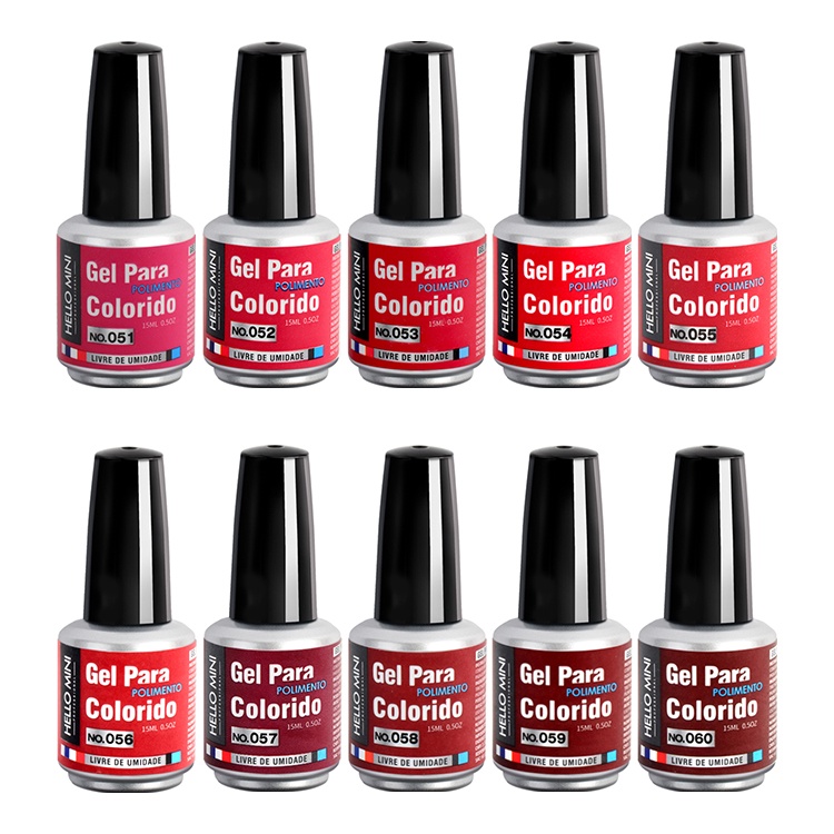 Esmalte em Gel Colorido 15 ml ----50-100 alicepresentes PRONTA ENTREGA ...