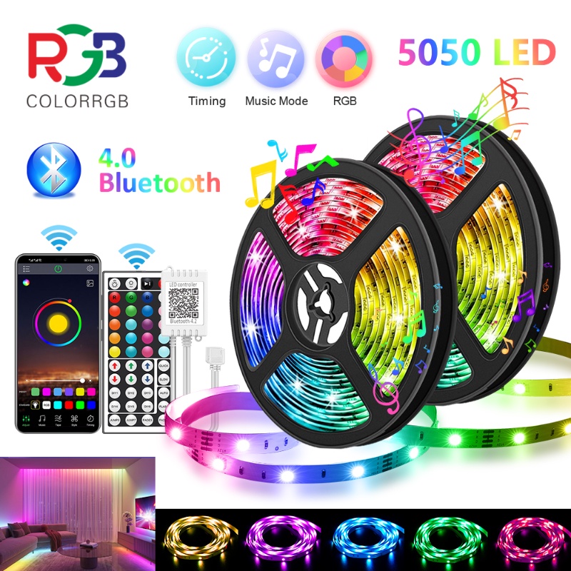 ZXYOUPING 5050 Fita LED 20 Metros Conduzida USB Bluetooth fita led rgb fita de led