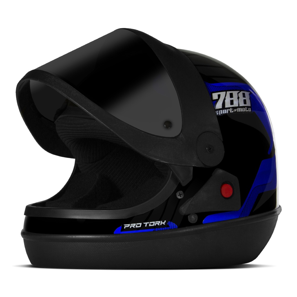 Capacete Automático Pro Tork Sport Moto 788 Viseira Fumê em Oferta na Shopee