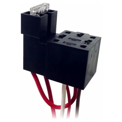 Kit 2 Porta Relé 5 Terminais 12v/24v 40A Com Fusível 5 Fios