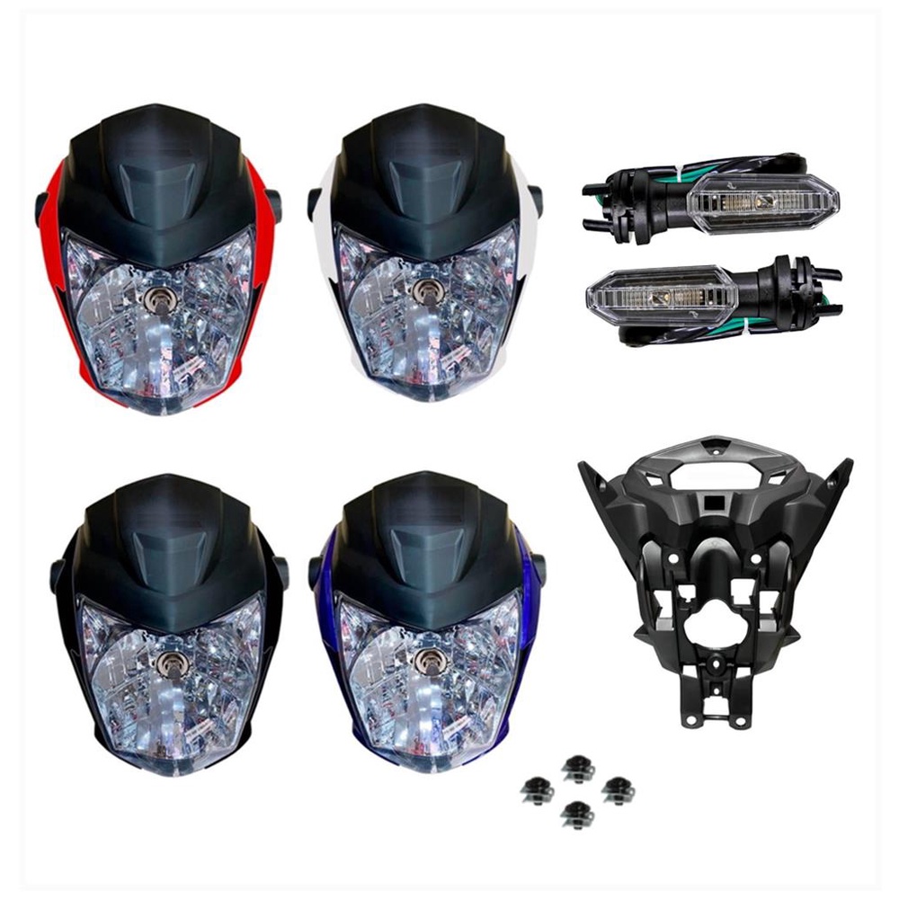 Farol Frente Fan Start Cargo 160 2022 + Par Piscas Led Moto em Oferta na Shopee