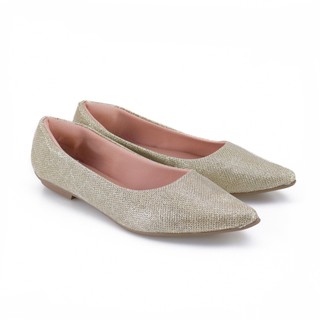 Sapatilha Feminina Casual Gliter  Sapatilha Confortavel Sapatilha Bico Fino  Calce Facil Brilho