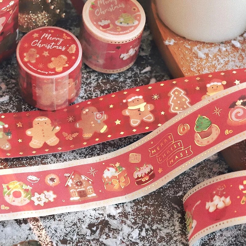 Washi tape (fita adesiva) em papel especial “Merry Christmas”