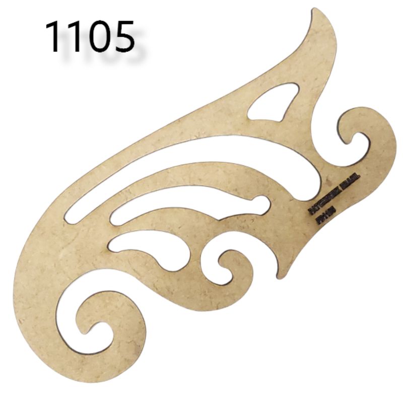 Régua Curva Francesa 1105 Mdf Patchwork Costura Modelista Promoção Dona Shô