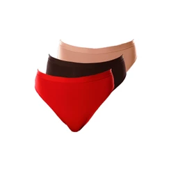 Kit com 3 Calcinhas Demillus 26826 Colorido