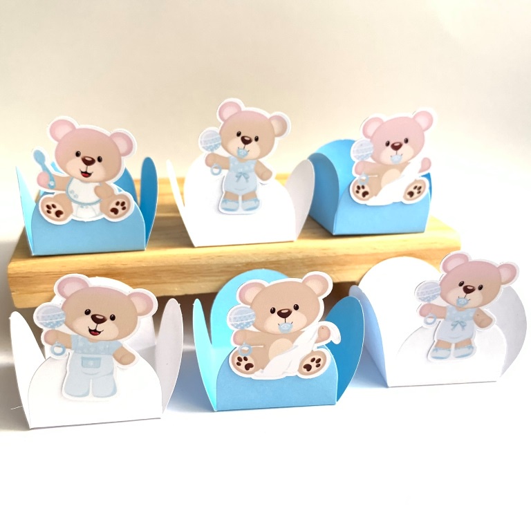 100 Forminhas para Doces Chá de Bebê Ursinho