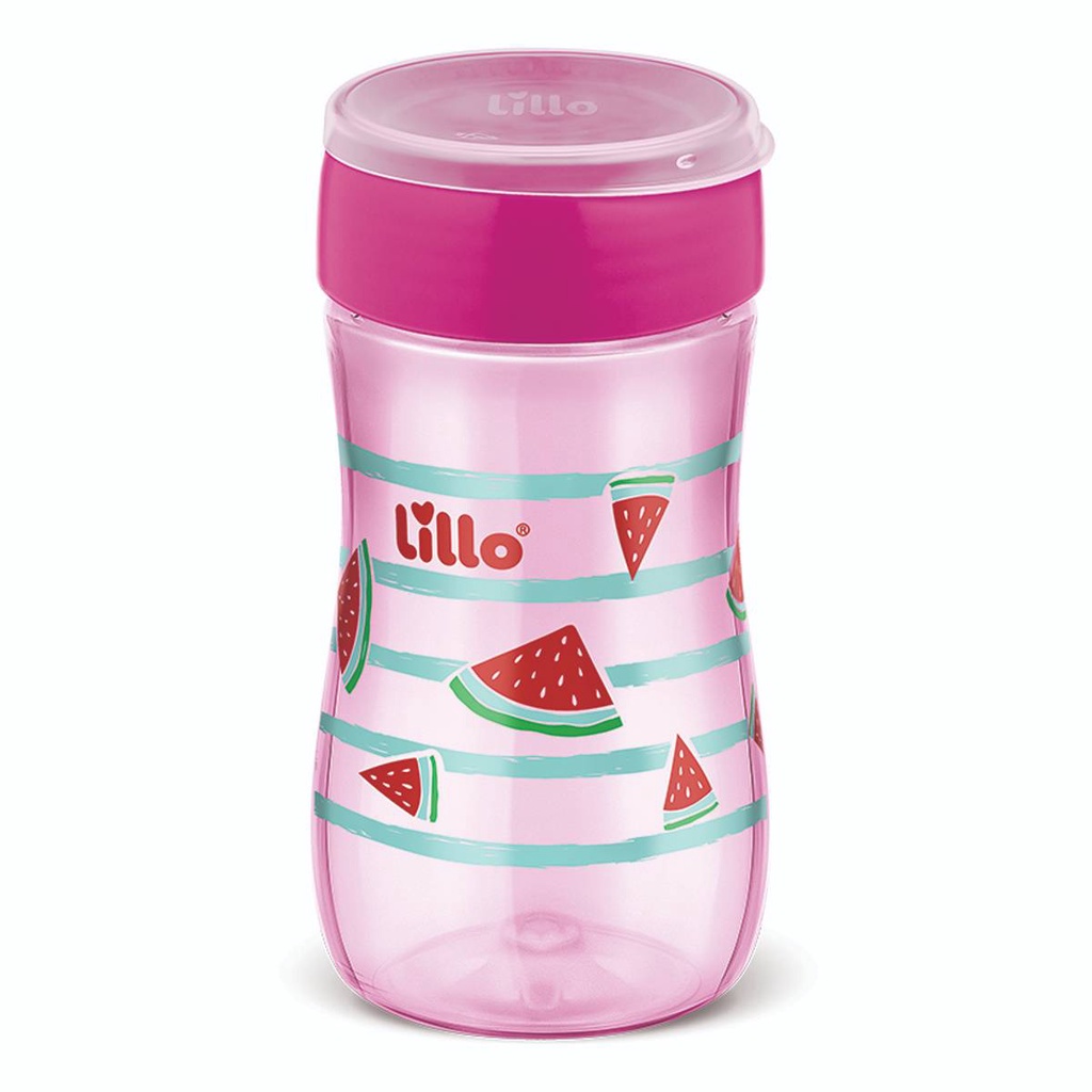 Copo de Treinamento Infantil 360° Evolution 300ml Rosa Lillo