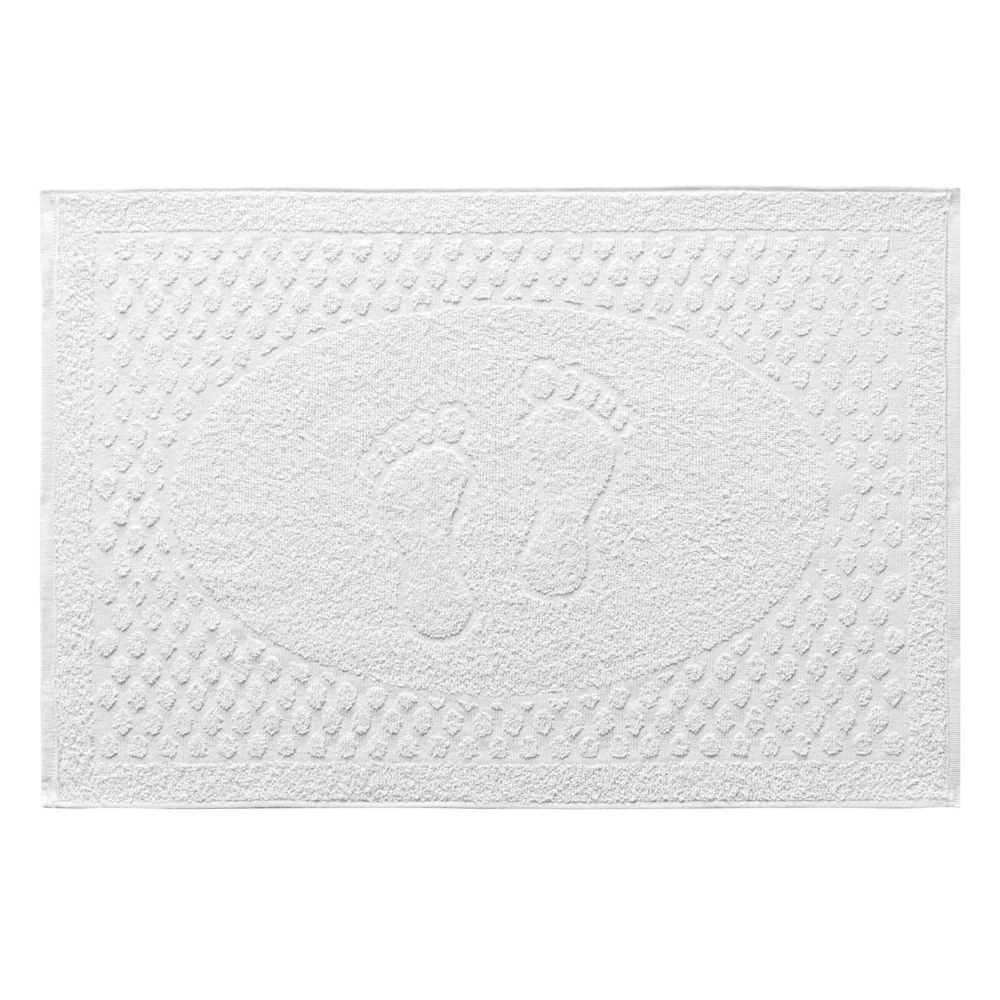 Kit 10-5-3 Tapetes Toalha de Piso para Hotel Pousada Felpuda Branco - 45cm X 70cm em Oferta na Shopee