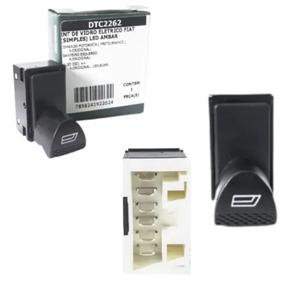Botão Interruptor De Vidro Elétrico Simples Fiat Palio 2001
