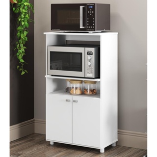 Armário para Forno e Microondas Multimóveis 2 Portas FG6148 Branco em Oferta na Shopee