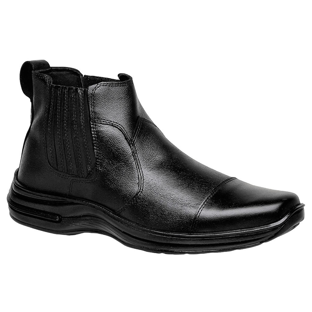 Bota Botina Masculina Couro Legítimo Sapato de Campo Roça Promoção Black Friday Envio Imediato