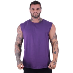 Regata Machão Longline Masculina MXD Conceito Cores Lisa Lazer Treino Musculação Casual