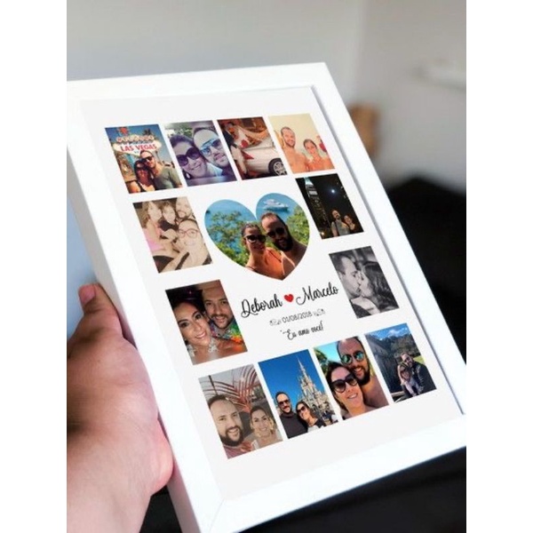 Quadro memories 30x40 shopee brasil