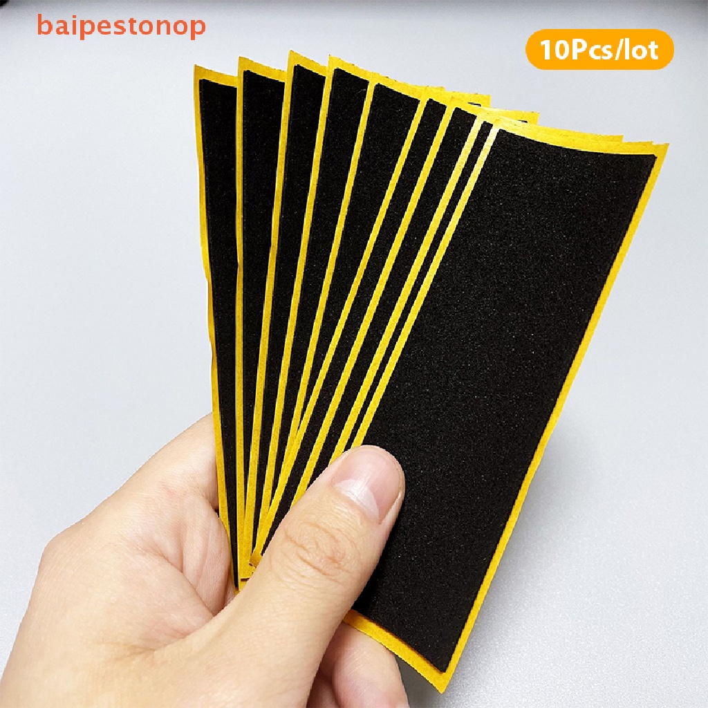 [10Pcs/Lot Black Fingerboard Deck Fita Adesiva Sem Corte De Espuma Preta