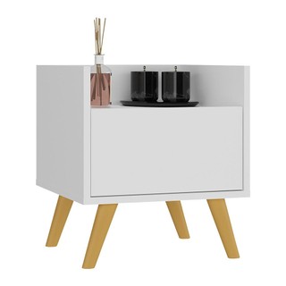 Gabinete Armário Banheiro 40 cm com Pés Retrô Multimóveis MP5037 Branco/Natural em Oferta na Shopee