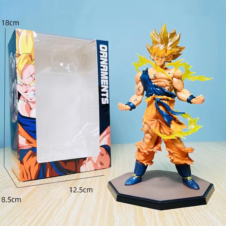 Dragon Ball Z Toy modelo para crianças, DBZ Super Saiyan, Son Goku