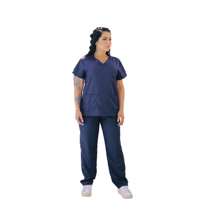 Pijama Hospitalar Scrub Pijama Medico Enfermeira Técnico Não Amassa Pijama Cirúrgico Unissex 10