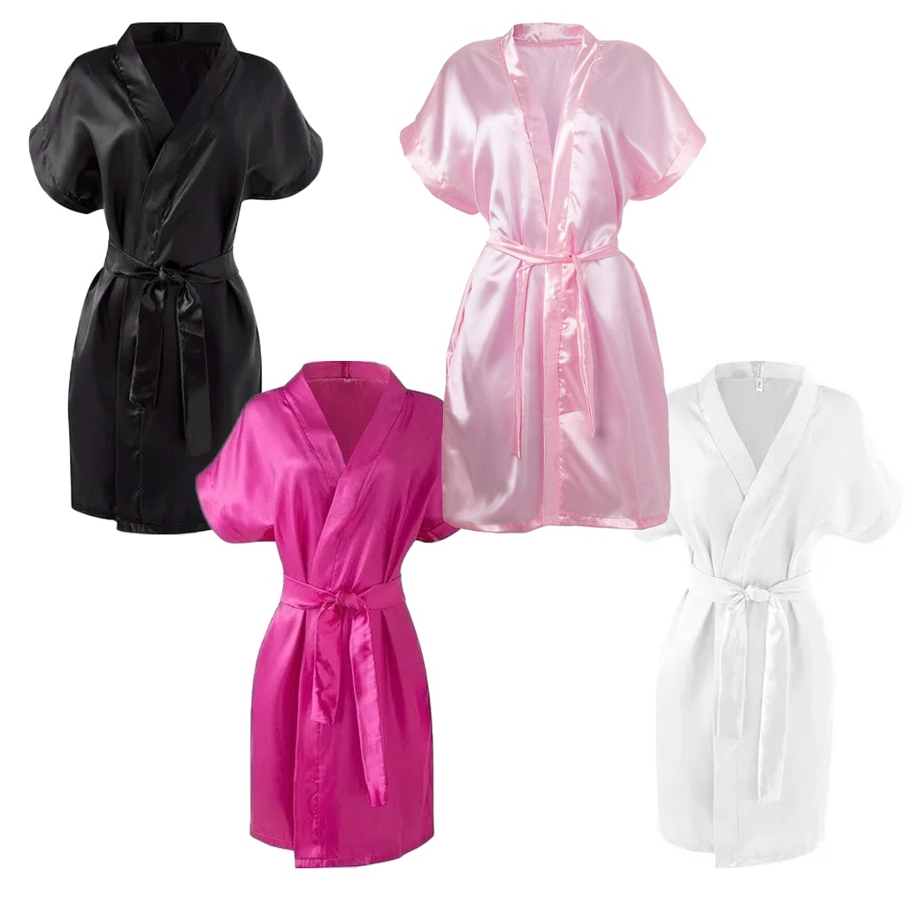 Robe Roupão Hobby Cetim Noiva Madrinha Casamento