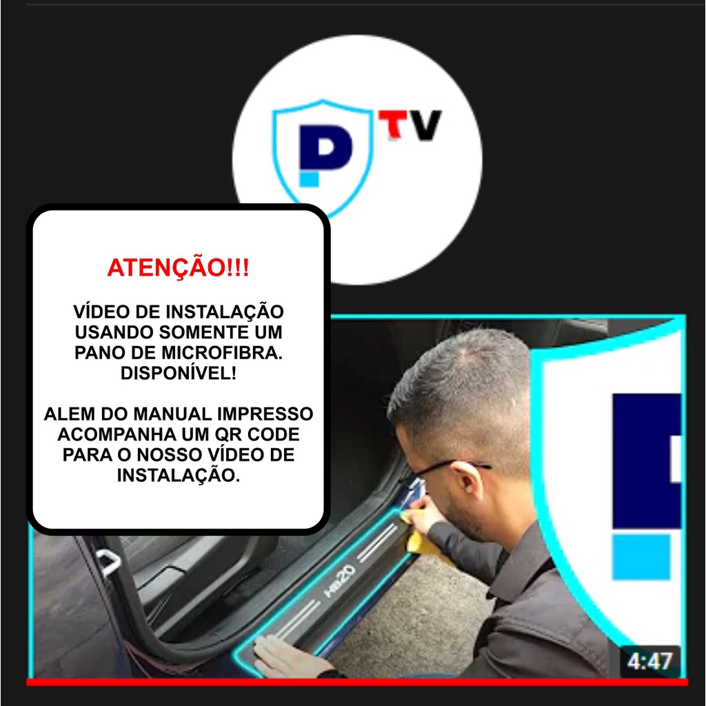 Jogo de Soleira Fiat Toro kit 8 Peças