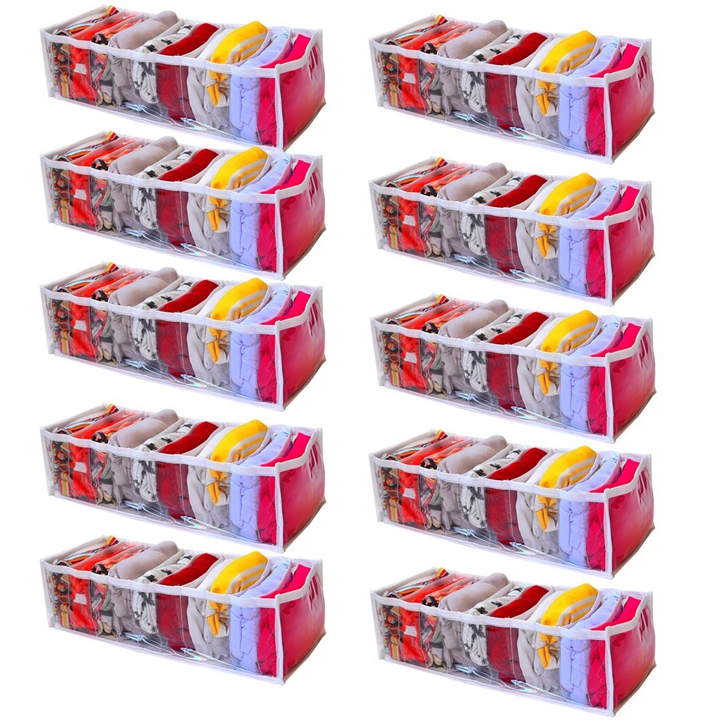 10 colmeia organizadora de gavetas M 10x15x35 branca com 10 espaços cada