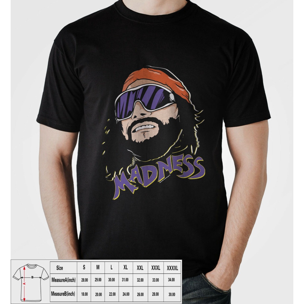 Camisetas Retro Hip Hop Para Presente Macho Man Randy Savage 1 Camiseta Gildan