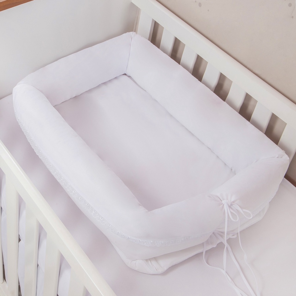 Ninho Redutor Bercinho Portátil Para Berço Bebê Macio Algodão Menino Menina Enxoval Recém Nascido Cama Compartilhada Lux