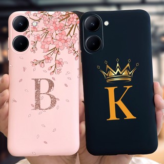 Realme C33 Capa 2022 Luxuosa A Z Cartas Iniciais Pintadas À Prova De Choque 4G C 33 RMX3624 De Celular 6.5 Polegadas