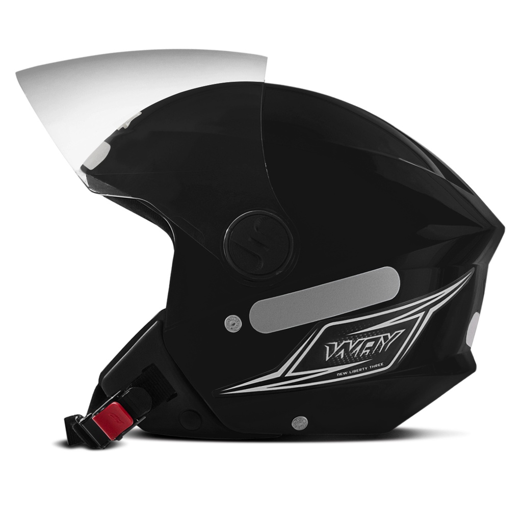 Capacete Para Moto Aberto Mixs New Way Masculino e Feminino Com Viseira Cristal Motoqueiro em Oferta na Shopee