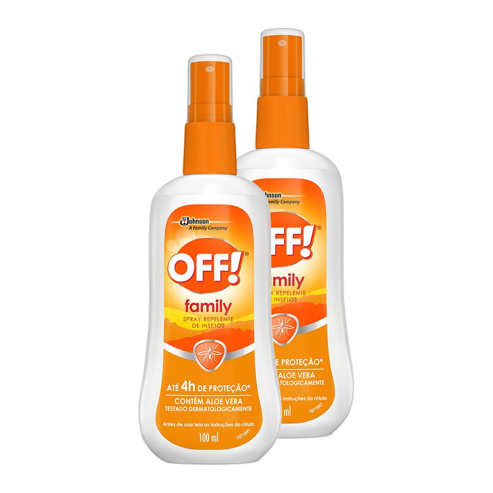 Kit 2 Repelente de Insetos Off! Spray Family 100ml em Oferta na Shopee