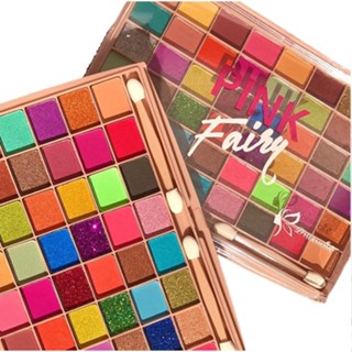 Paleta de sombra 48 cores opacas e cintilantes com blush D’Hermosa