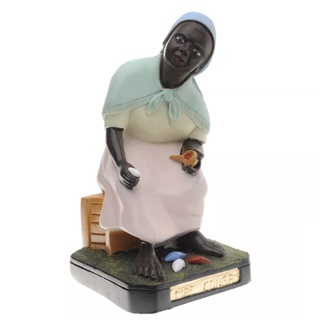 Imagem Mãe Conga Preta Velha 20 cm Gesso Escultura Umbanda em Oferta na Shopee