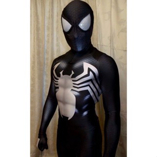 Miles Black Spider Black Muscle Black Muscle Spiderman Meias-calças de Veneno Preto cosplay