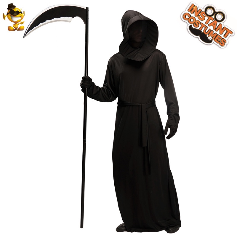 Grande Homem Preto Diabo Fantasma Festival Sickle Monstro Cosplay Fantasia De Morte Palco