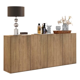 Aparador Buffet Suspenso Multimóveis Veneza 4 Portas FG3594 Rustic em Oferta na Shopee
