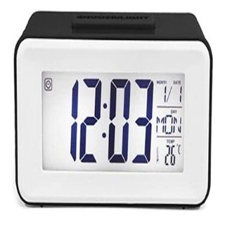 Relógio De Mesa Digital C/ Despertador Sensor Noturno Alarme