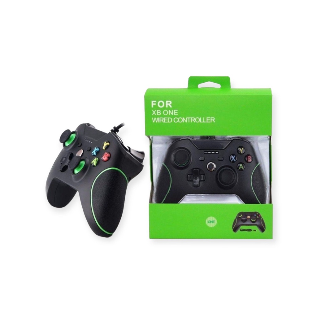 Controle Joystick Para Xbox One Pc Usb C Fio Escorrega O Preço