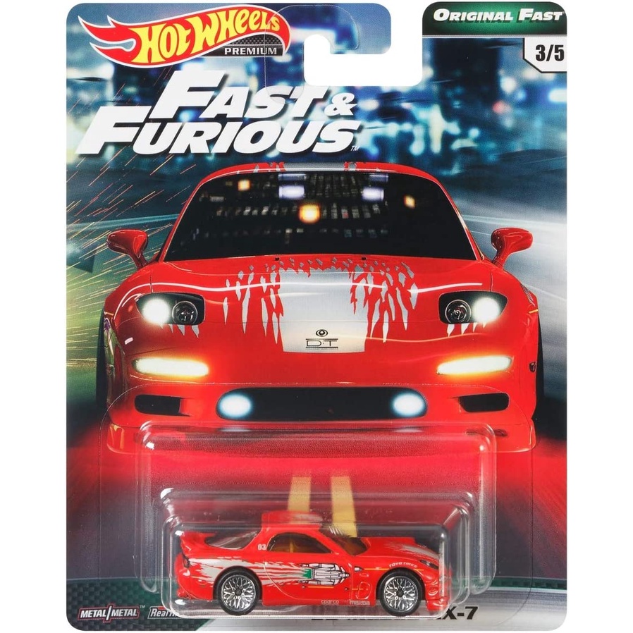 Hot Wheels Rodas Quentes Premium Rápido E Furioso 2019 Original 1995 Mazda RX7 RX-7 FD