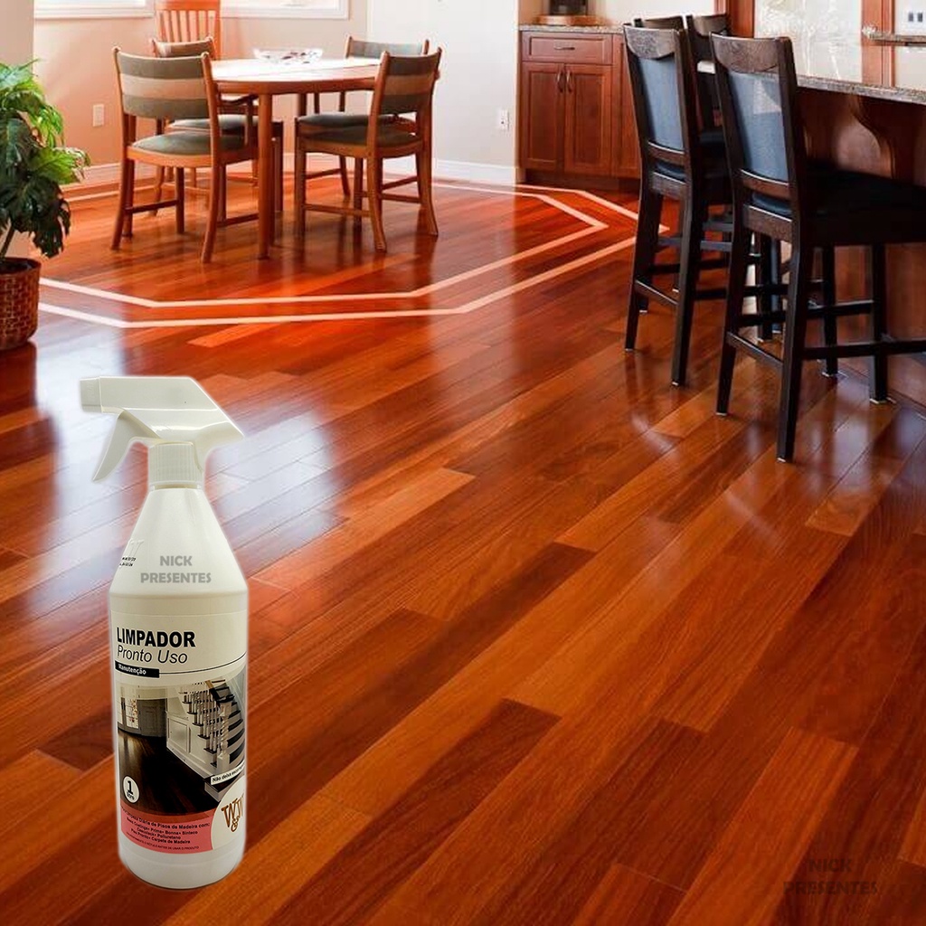 Limpador De Piso De Madeira E Laminado Pronto Uso Spray - W&w 1l ...