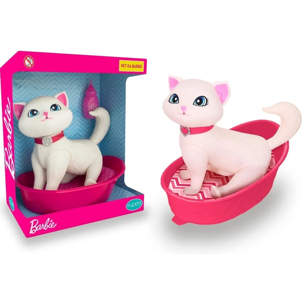 Brinquedo Gatinha Pet Da Barbie Cuidados Com A Blissa Menina ...