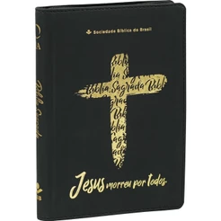 Bíblia Sagrada ARA | Letra Grande | Zíper | Preta